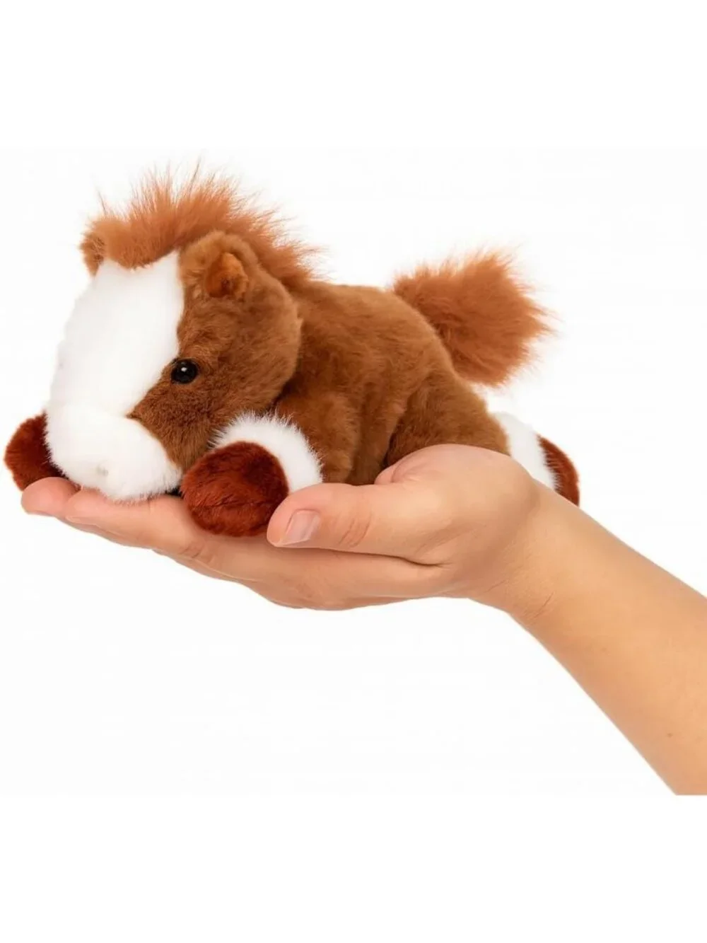 Horse Stuffed Animal Plush Toy Cute Soft Pocket Size Gift for Kids Girls
